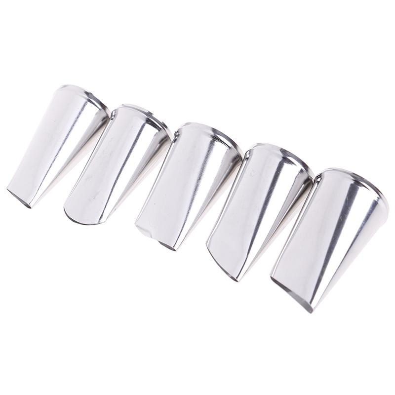 5Pcs Rose Petal Metal Cream Tips Cake Decorating Tool Icing Piping Nozzles