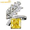 Classic Copper Alloy Zircon Ring Ladies Jewelry Wedding Promise Party Gift