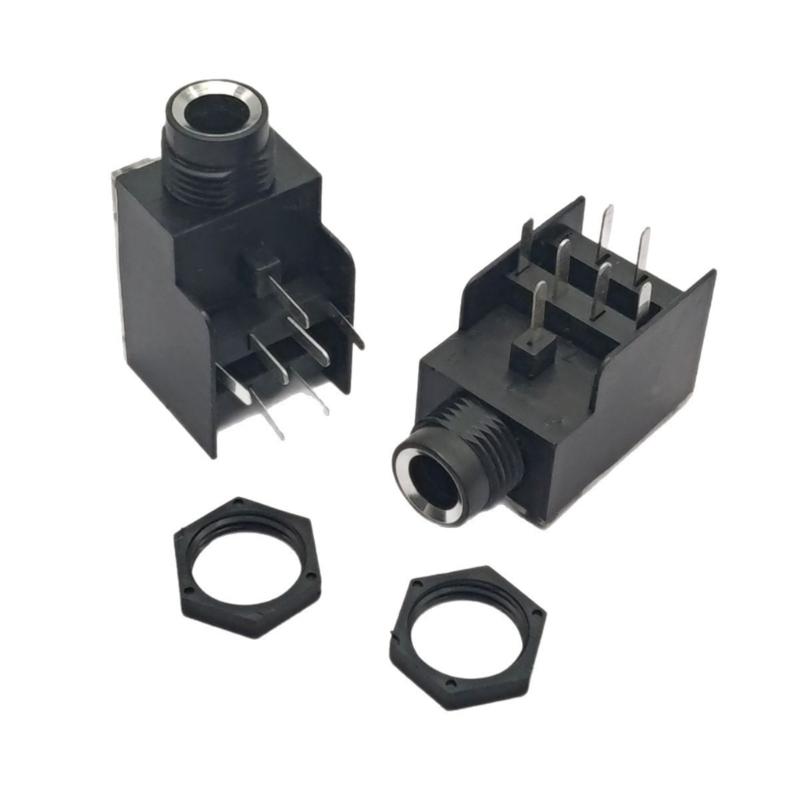 3 Cores Two Channel 6.35mm Microphones Connectors With 7Pin Design For High Fidelitys Signal Transmission
