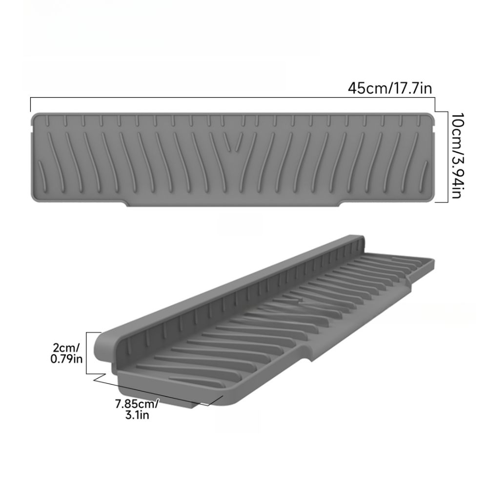 Silicone Sink Splash Guard 45cm Lengthen Soap Rack New Kitchen Sink Holder  for Bathroom