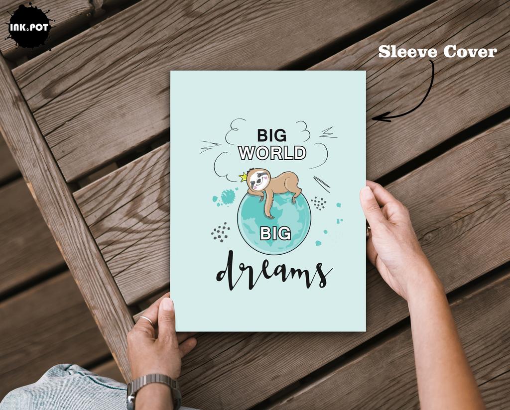 Inkdotpot Ежедневник с почасовым расписанием на 50 недатированных листов, отрывной блокнот для отслеживания производительности - персональный планировщик - приоритетные задачи - ежедневная цель