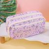 1Pcs Large Capacity Capibala Pen Bag Stationery Storage Bag High Quality Kapibara Cartoon Pencil Case With Flip Top
