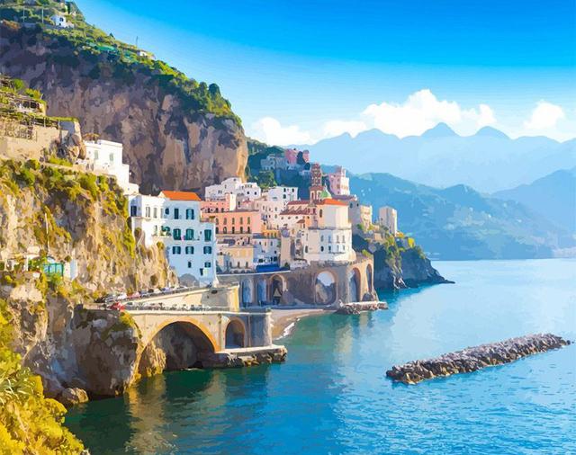 5d Алмазная картина Водопад Мозаика Пейзаж DIY Алмазная вышивка Природа Горная стена Искусство Рукоделие