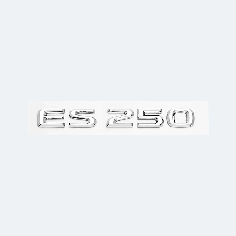 3D Metal Car Letters Rear Trunk Badge Sticker For Lexus Series ES200 ES240 ES250 ES300 ES350 Chrome Glossy Black Emblem