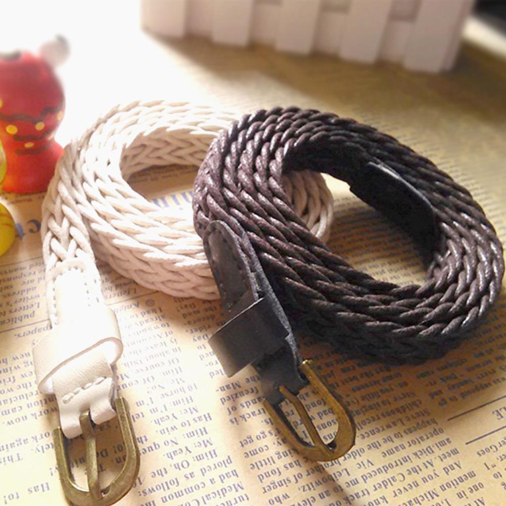 Женские ретро богемные плетеные ремни Женский классический тонкий плетеный тонкий ремень Дамский тонкий плетеный пояс для платья