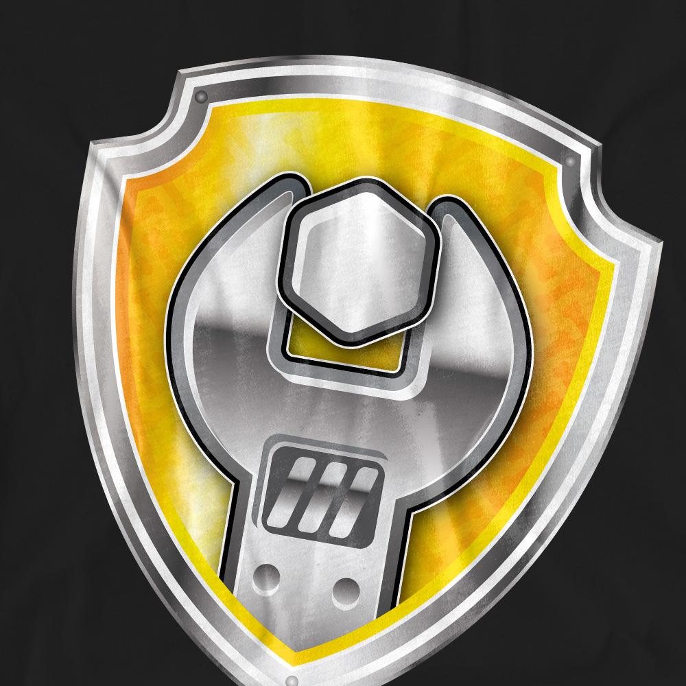 Paw Patrol Unisex Adult Rubble Badge T-Shirt