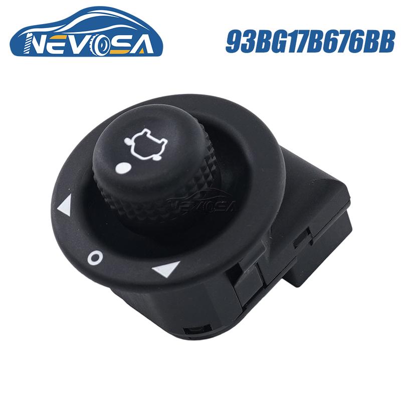 NEVOSA 93BG17B676BB For Ford Mondeo MK2 MK3 Car Rearview Rear Mirror Remote Control Switch Adjustment 7P 93BZ17B676BA
