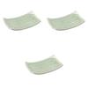 Setomonohonpo Set of 3 Ash Glazed Vidro Rectangular Plates X 13 X Ceramic Long Plates (Setomonohonpo) [21 4.2 Cm]