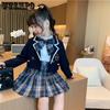 Girls and Children's JK Uniform College Style Suit Small and Medium-sized Children's Suit Coat Shirt Pleated Skirt