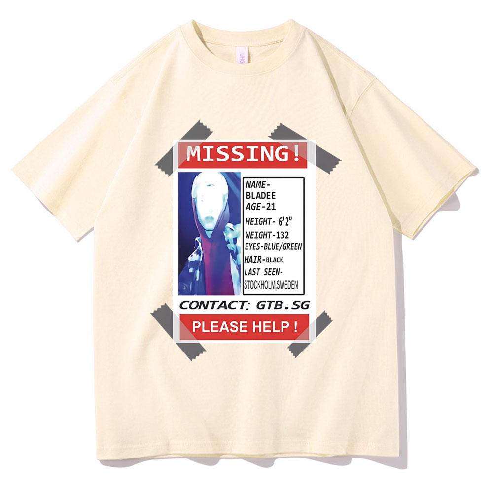 Потерянный Постер Bladee Drain Gang Ecco2k Графический Принт Футболка Унисекс Женская Хип-Хоп Оверсайз Футболка Унисекс Мода Уличная Одежда Футболки