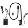 UV LED Desk Light Nail Lash Lamp with Flexible Gooseneck Clamp Foot Pedal Control Portable Glue