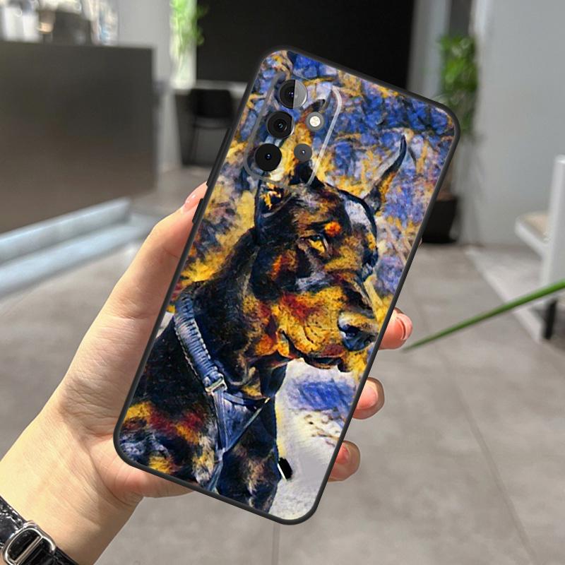 Чехол для собаки таксы добермана для Samsung Galaxy A32 A12 A22 A52 A35 A26 A16 A05 A55 A15 A54 A34 A14 A56 A36 A13 A53