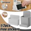 1/2pcs Wall Mounted Organizer Storage Box Remote Control Air Conditioner Stand Holder Storage Rack Mobile Phone Home Storage