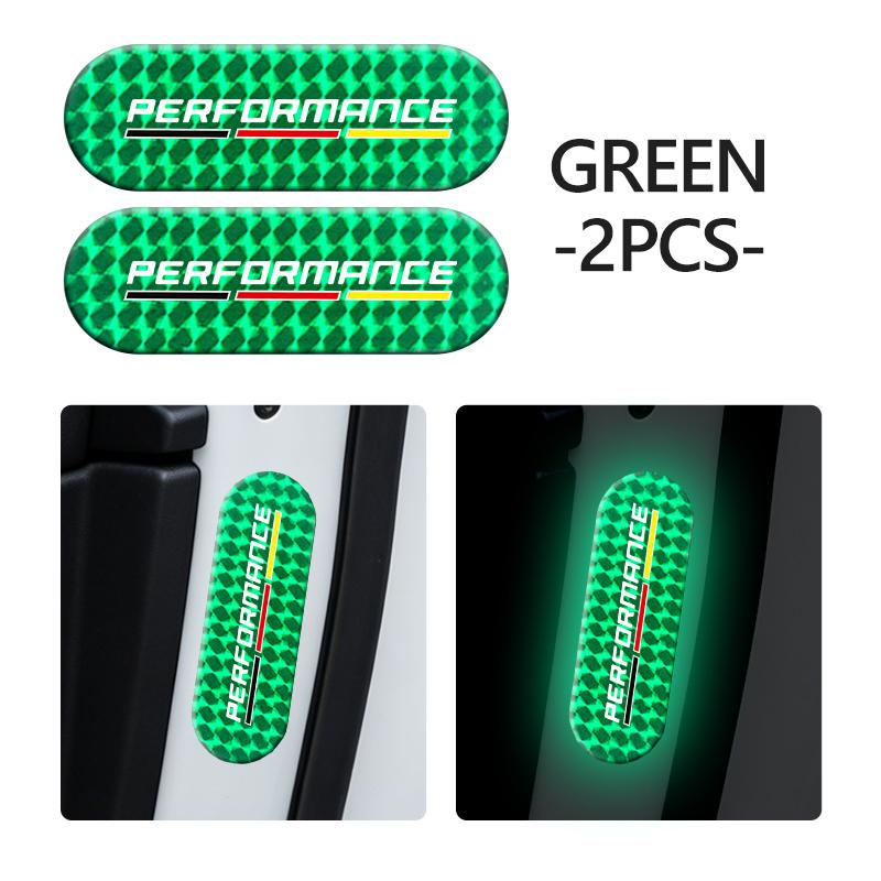 PAS9 Car Rearview Mirror Reflective Sticker Safety Warning Decor Strip For BMW Performance M2 M3 M4 X1 X3 X4 X5 E87 X7 E91 G20