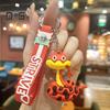 Cool Keychain PVC Snake Charm Decorative Keyring with Lanyard Car Handbag Backpack Phone Luggage Accessories