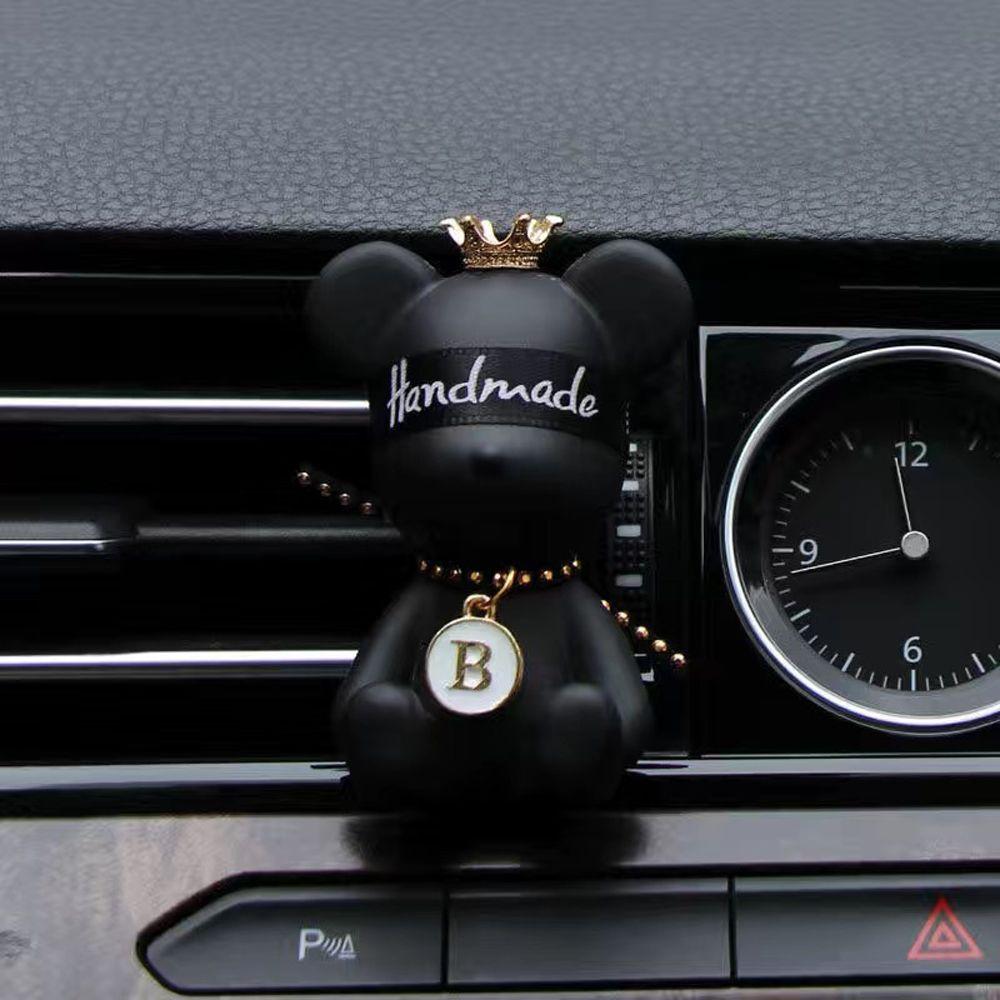 Внутреннее украшение Зажим для воздуховода Ароматерапия Медведь Гипсовый Декор Розетка Духи Зажим для автомобиля Духи