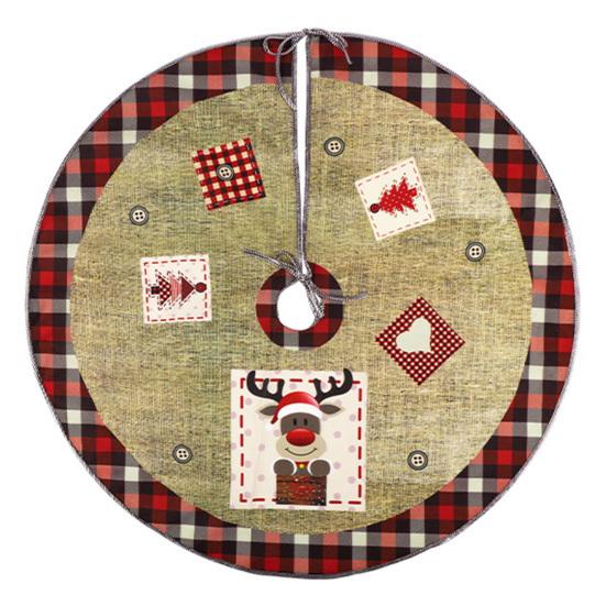 Превосходная юбка в виде рождественской елки, тонкая работа, низ из конопли, Санта-Рождество