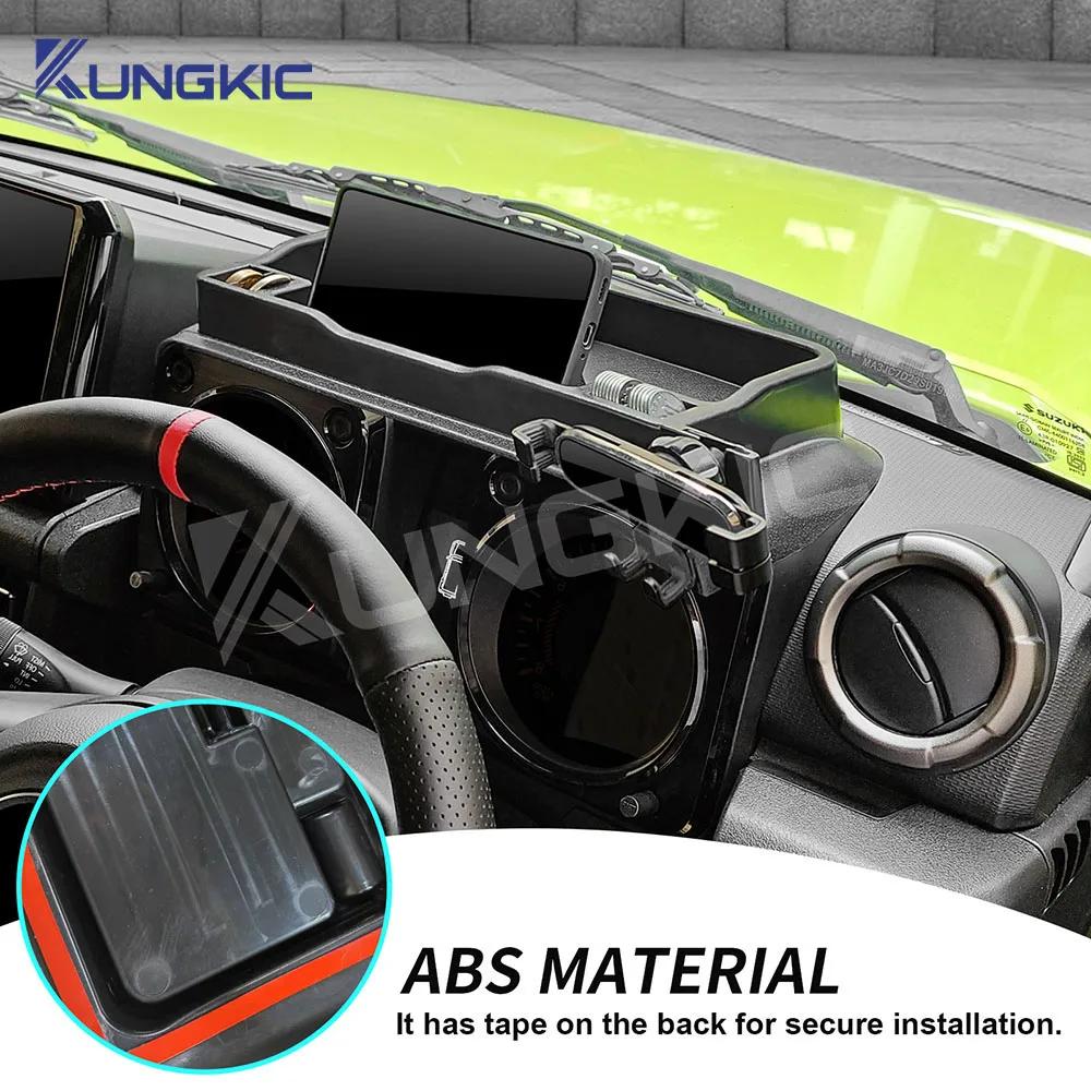 Universal Car Phone Holder Bracket & Dashboard Storage Box for Suzuki Jimny JB64 JB74 2018 2019 2020 2021 2022 2023 2024 2025