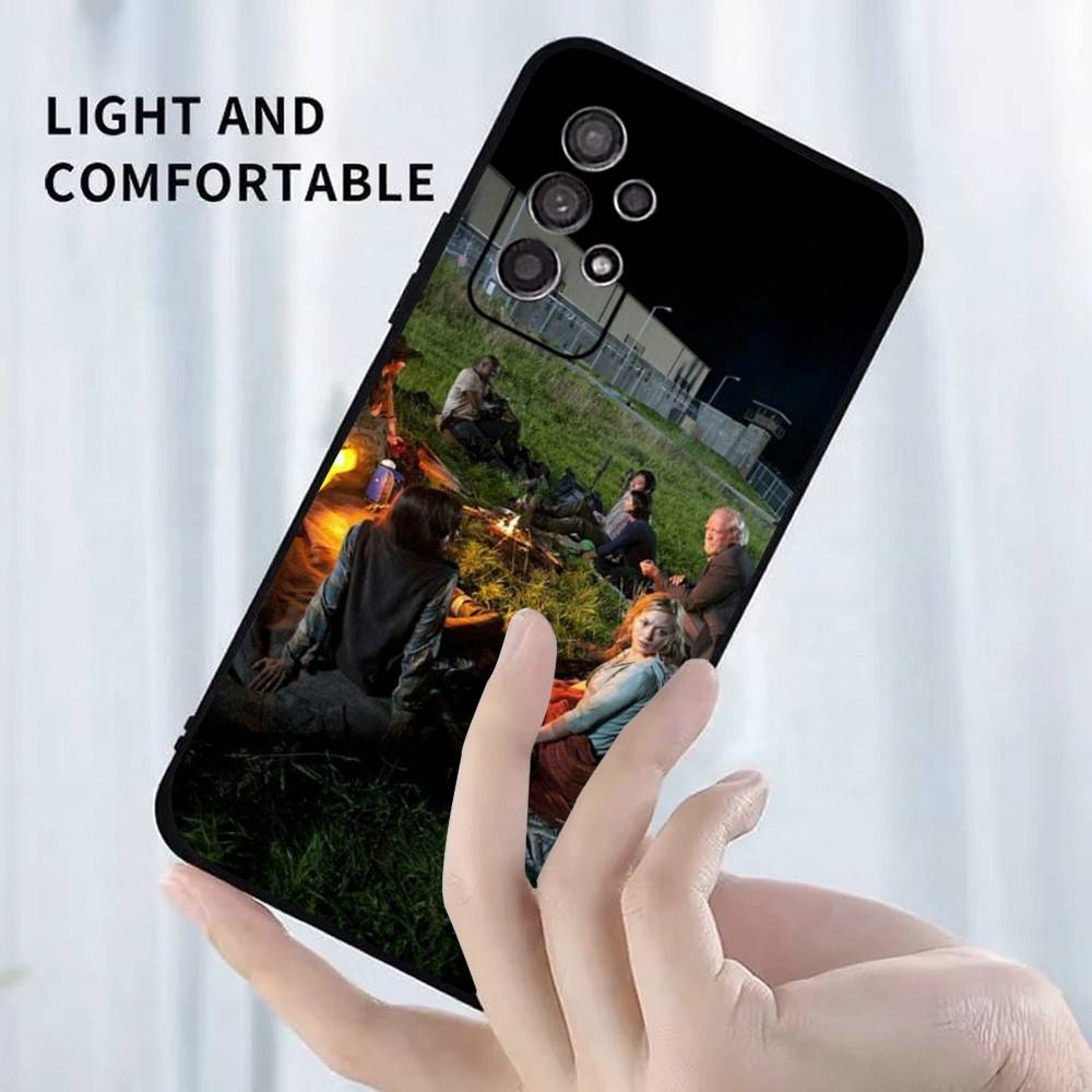 TWD T-Чехол для телефона Ходячие мертвецы Для Samsung S25,S24,S23,S22,S21,S20,S10,Ultra,Plus,Lite,FE,Мягкий силиконовый черный чехол