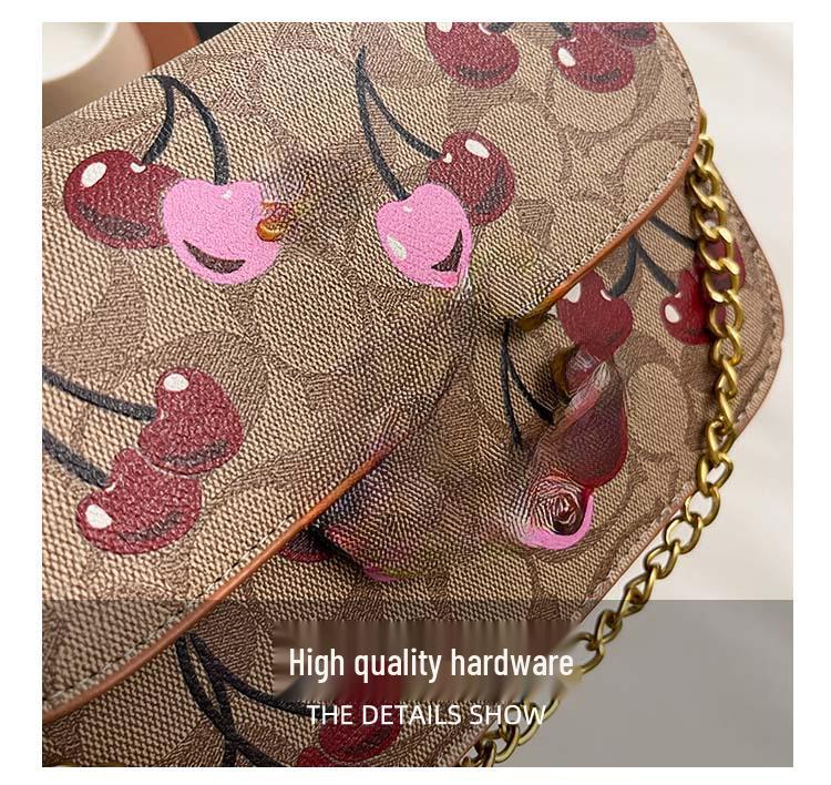 Женская стильная маленькая квадратная сумка кроссбоди высокого класса 2025 года с универсальным принтом