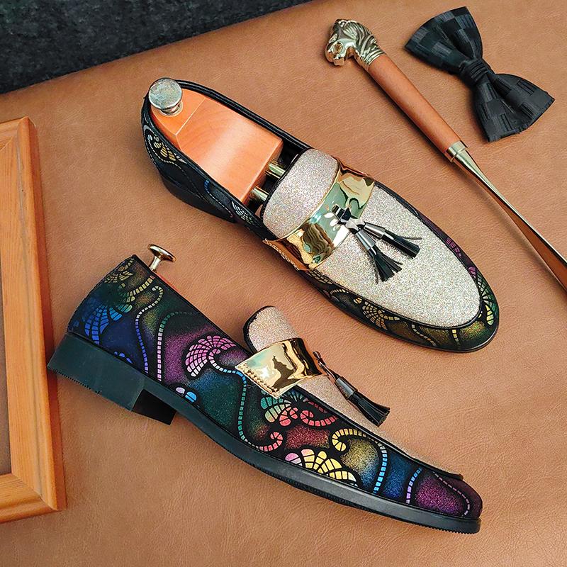 Новая красочная мужская повседневная обувь Бренд Лоферы Мужские кроссовки Дышащая обувь Смешанные цвета Ходьба Мужские балетки Большой размер