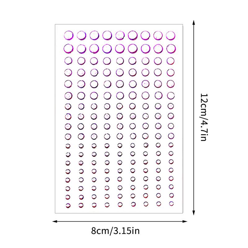 1 лист 162 шт. Наклейки Драгоценности Наклейки Самоклеящиеся Наклейки Драгоценности для Лица Тела Декоративные Изделия Своими Руками