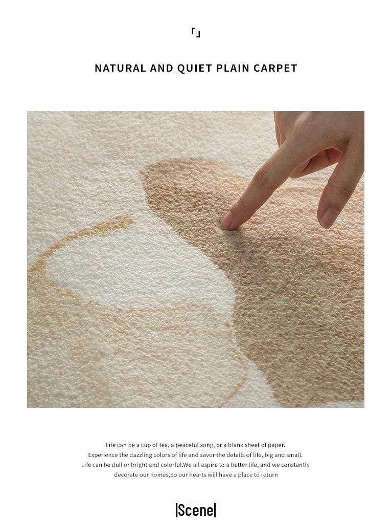 Ковер из овчины в стиле ваби-саби: Толстая, длинная полоса для спальни, дивана или журнального столика