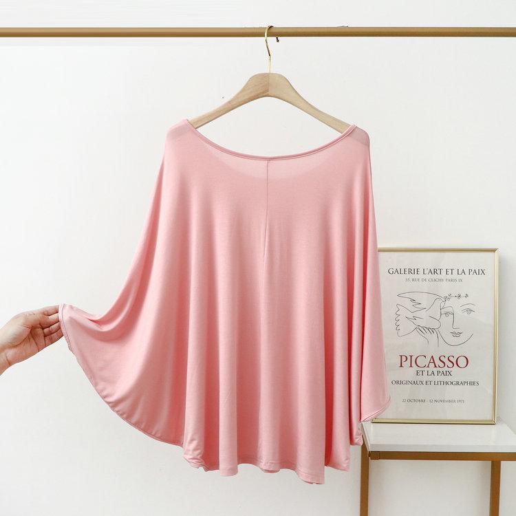 Plus Size 200 Jin Women's Batwing Sleeve Long Sleeve Modal T-Shirt