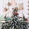 Charming Wooden Christmas Tree Hanging Ornaments Set With Car And Reindeer Designs
