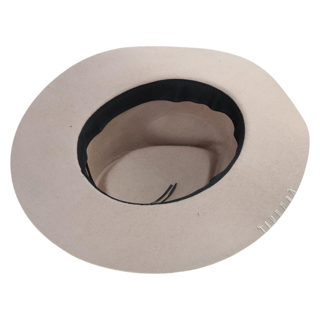 Wool Fedoras Panama Hat Exotic Distressed Homburg for Women Men Photo Props Western for Stage Live Show Headwear