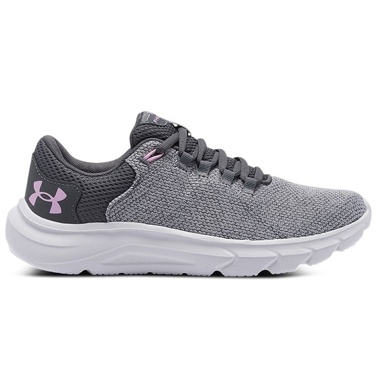 Under Armour Phade Rn Comfortable Fabric Low-Top Casual Running Shoes Women Sneakers Peach Gray 3023434-101