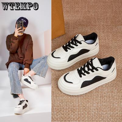 Осенние женские белые туфли на толстой подошве, увеличивающие рост, дышащие, универсальные, спортивные и повседневные, спортивная обувь