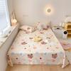 Cartoon Style Rabbit Bear Bed Sheet Set 100% Cotton Bedding Set Bedroom Decoration Skin-friendly Soft Bedsheets Pillowcases