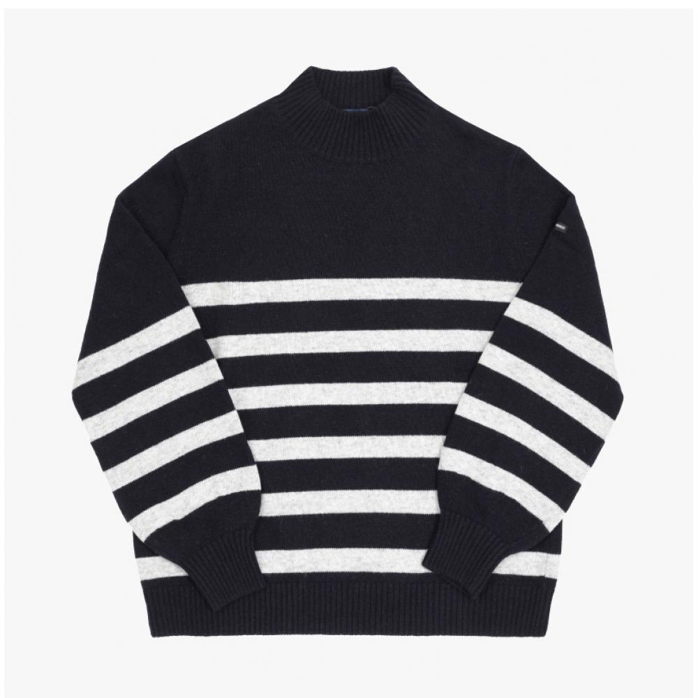Saint JameS Lugano Stripe Women S Knit 4313 Navy griS