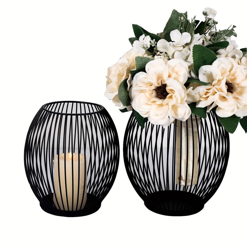 Геометрический железный подсвечник для домашнего и свадебного декора - креативный держатель для цветов