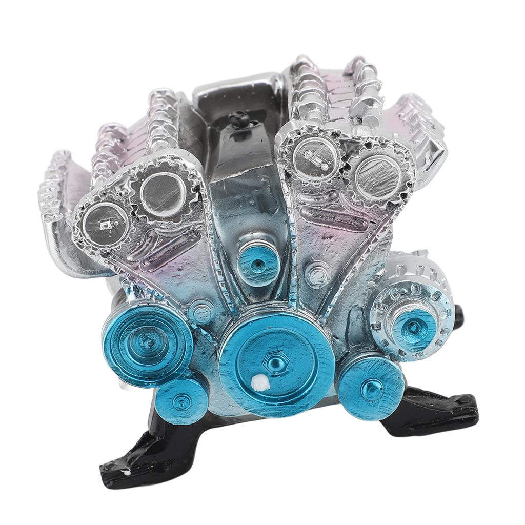 8 Cylinder Engine Model Creative Simulation Resin Car Engine for Ornaments Decoration