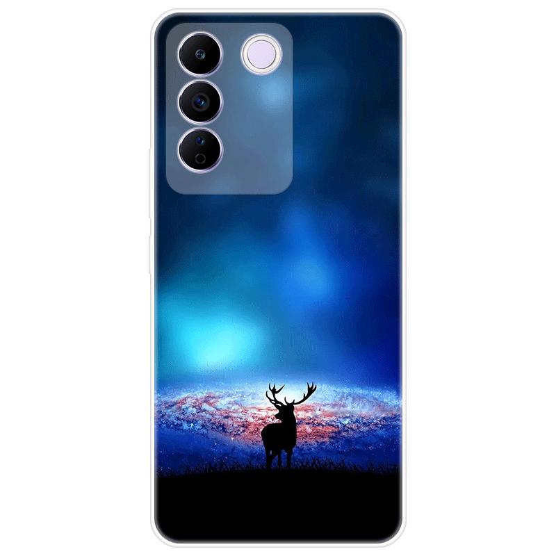 For Vivo V27e V 27e Case Soft Silicone Back Cover Cartoon Phone Case Diversification