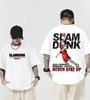Летняя новая аниме футболка Slam Dunk с коротким рукавом для мужчин 100% хлопок футболка высококачественная футболка
