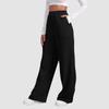 Women's Winter Sweatpants Solid Color Casual Pants Women's Fleece Sweatpants Wide Leg Straight Pants