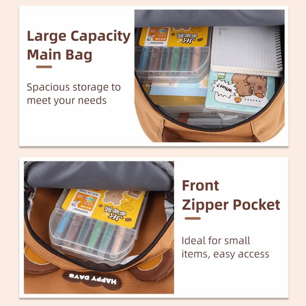 Мультяшный Капибара Детсадовский Рюкзак Легкий Детский Школьный Рюкзак для Девочек