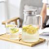 Modern Large Capacity Borosilicate Glass Cold Water Kettle with Flat Square Handle