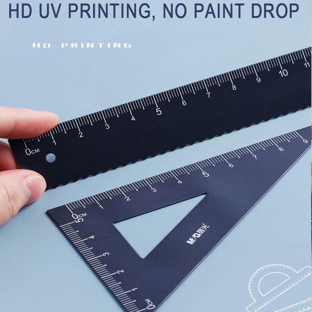 Геометрия Школа Офис Металлические линейки Экзаменационные канцелярские товары Набор алюминиевых линеек Чертежные принадлежности