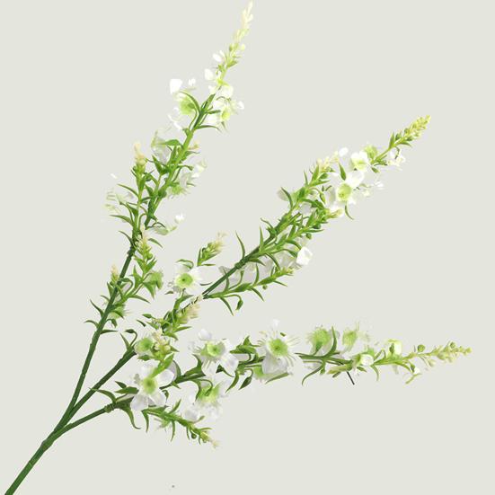 Многофункциональный цветок с 3 головками, искусственный шелковый цветок, домашние реалистичные искусственные мятные цветы для свадьбы