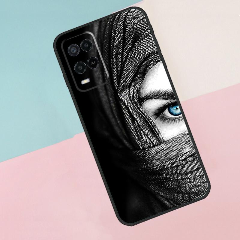 Мусульманская Исламская Арабская Девушка Хиджаб Чехол Для Телефона Oppo A17 A77 A60 A74 A94 A54 A18 A38 A58 A78 A98 A40 A80 A16 A76 A96 A15 A57S