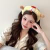 Chicken Plush Animal Headband Kawaii Funny Hair Hoop Hairbands Cartoon Frog Headband  Indoor