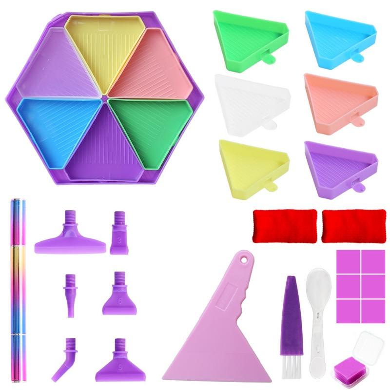 1 шт. Алмазная живопись Новый поворотный алмазный диск, Шестиугольный алмазный диск Многофункциональный диск-воронка Экран Алмазный диск Набор инструментов для DIY