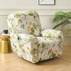 Printed Elastic Recliner Sofa Cover Soft Stretch Single Sofa Covers For Living Room Pets Kid Split Functional Lounger Chair Case