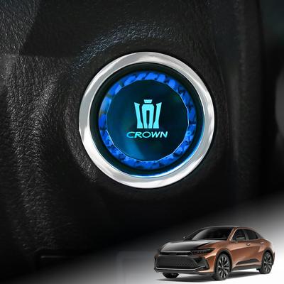 Kurtz Крышка кнопки запуска двигателя для Toyota Crown 30 серии, Аксессуар для интерьера, Материал ABS, Дизайн в стиле кристалла, Легкая установка, 1 шт.