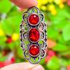 Mozambique Garnet Gemstone 925 Sterling Silver Gift Jewelry Ring Size 7