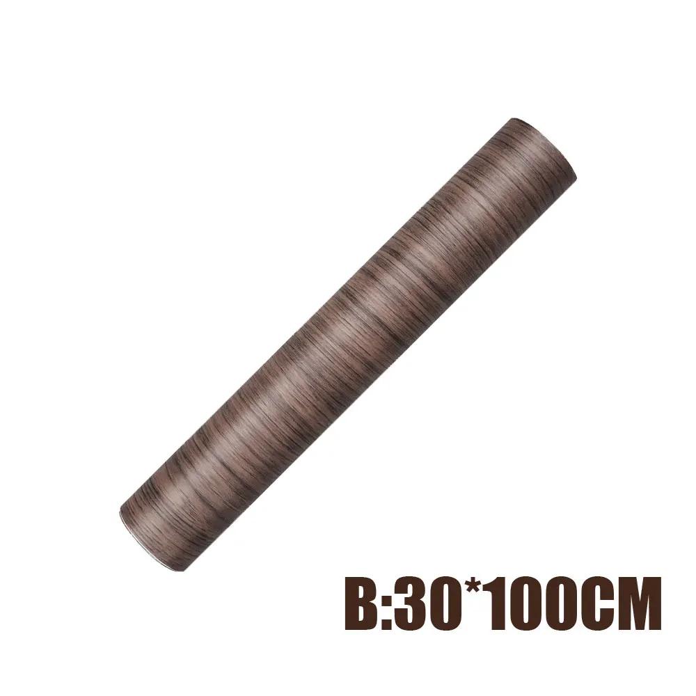 Автомобильная глянцевая наклейка для салона автомобиля, клейкая виниловая пленка с текстурой дерева, наклейки, универсальные аксессуары для салона автомобиля 30*100 см